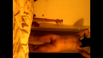 Dancing-queen In Purple And Black, Strip, Naked, Ass.