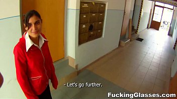 Fucking Glasses - Bored Cutie Amala Fucked For Cash Teen Porn