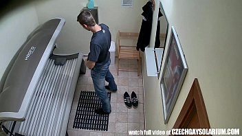 Young Man Secretly Filmed In Public Solarium