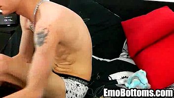 Emo Twink Lewis Romeo Tugging On His Hard Cock