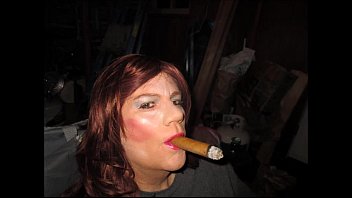 Sissy-tv-cd-smoking-cigar-for- -fionafucked