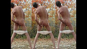 Outdoor Penis Plug And Ass Fisting In Girl Panties