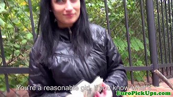 Publicsex Euro Slut Flashing For Cash