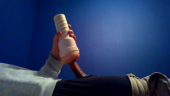 Big Cock Destroys Fleshlight Solo