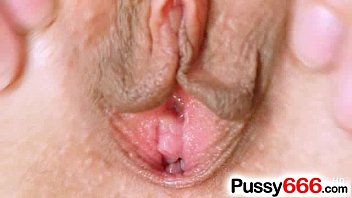 Sexy Blonde Karolina Pussy Spreading And Dildo Action