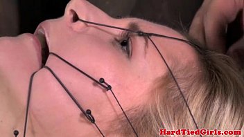 Beautiful Blonde On The St Andrews Cross