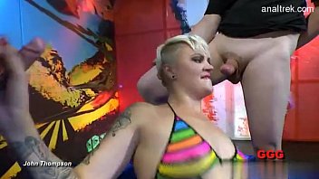 Amateur Couple Bound Gangbang