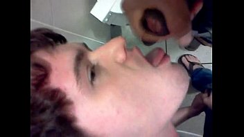 Amateur Faggot Sucks Black Dick In Public Bathroom